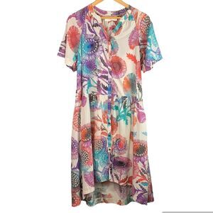 Anthropologie Tugboat women’s Azores midi oversized floral dress size XS/S